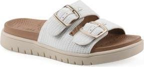 White Mountain Nanny FOM Recovery Slide Sandal in White/Fabric at Nordstrom Rack, Size 6.5