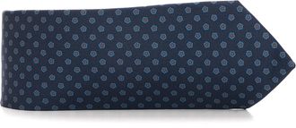 Kiton Cravatta in seta Blu-marrone Kiton Uomo