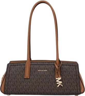 Michael Kors Laila Kleine Schoudertas - Dames - Schoudertassen - Bruin - ONE Size - Polyester - Tassen