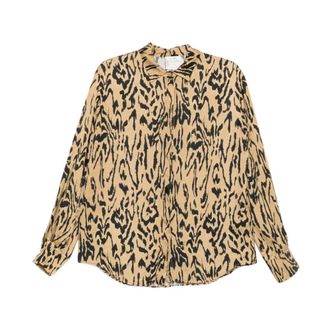 Forte_Forte Dames, Blouses & Shirts, Bruin, Maat: XS
