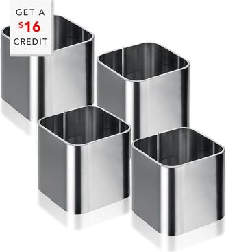 Mepra Stile Napkin Rings (Set Of 4) With $16 Credit