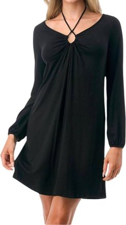 Vava Frances Halter Strap Dress In Black