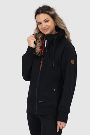 Alife And Kickin Outdoorjacke ALIFE & KICKIN JORANAAKA, Damen, Gr. XL, schwarz (moonless), Web, Obermaterial: 100% Polyester, unifarben, Jacken Outdoorjacke