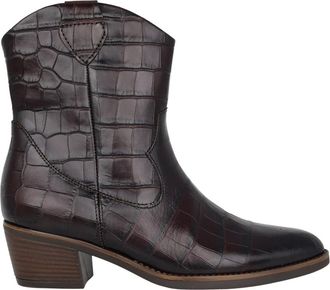 Gabor Cowboy Enkelboot - Dames - Schoenen - Bruin - Maat: 37 1/2 EU Leer