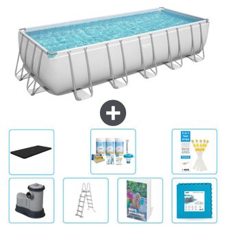 Bestway Piscina Bestway Power Steel Rectangular - 640x274x132 Cm - 8-piezas S536