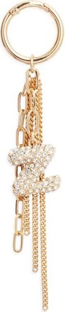 Chelsea28 Pav&eacute; Crystal Inital Bag Charm in Z- Clear- Gold at Nordstrom