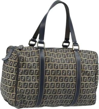 Fendi Pre-owned Handbags, female, Blue, Size: ONE SIZE Pre-owned Vintage Tote Bag
