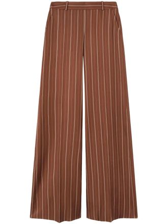 Ermanno Scervino Palazzo broek met krijtstreep - Bruin
