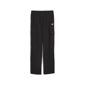 Puma Pantaloni cargo DOWNTOWN da donna, Abbigliamento, Nero, M