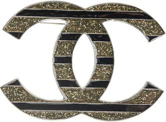 Chanel Pre-owned Jewellery, female, Black, Size: ONE SIZE Pre-owned Fashion Brooch