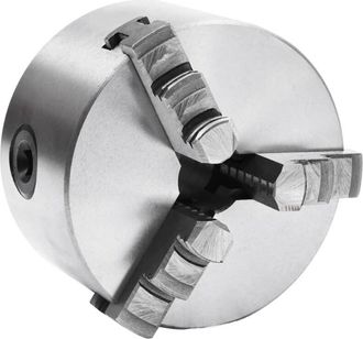 vidaXL Mandril De Torno Autocentrante De 3 Mordazas 100 Mm Acero Vidaxl