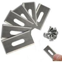 OEM Cuchillas Para Cortac&eacute;sped Husqvarna Con Doble Filo De Acero Inoxidable De 36,5 X 18,5 X 0,65 Mm (plateadas, 40 Unidades) - Crezuo