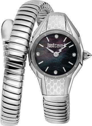 Just Cavalli Womens Snake 316L Stainless Steel Watch - Silver - One Size