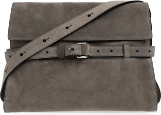 Moschino Borsa Tie Me in camoscio - - Bags - Uomo - Grigio - ONE SIZE