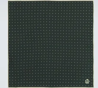Dunhill Polka-dot silk twill scarf