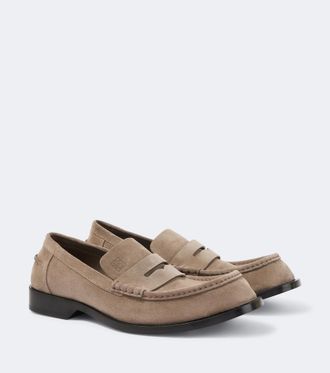 Loewe Bobine suede Penny loafers