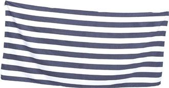 OEM Toalla De Playa - Toalla De Ba&ntilde;o Absorbente Y Sostenible - Algod&oacute;n - Estampado De Rayas Azul Claro Cl&aacute;sico - 90 X 180 Cm
