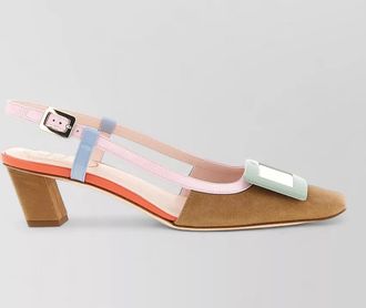 Roger Vivier leather belle vivier slingback sandals