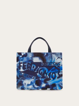 Ferragamo Women Carnation print tote bag (M) Brown
