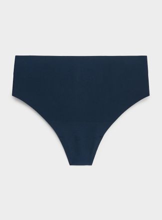 Miiyu Womens Stretch microfibre high-waist thong Recycled nylon