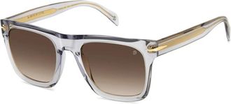 Eyewear by David Beckham Platte Stijl Zonnebril met Top-notch Service - unisex - Zonnebrillen - Grijs - 54 MM - Accessoires