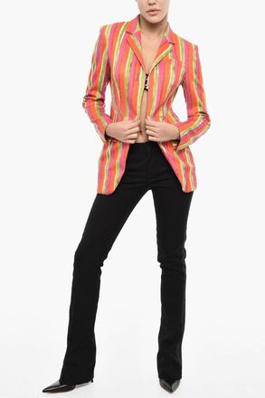 Dsquared2 Blazer a Righe con Dettaglio Cut Out Dsquared2