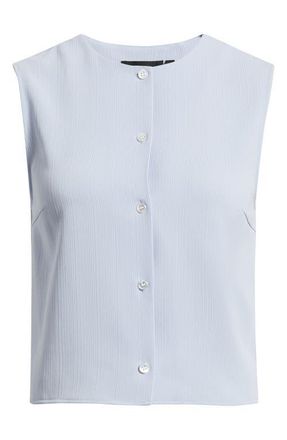 Theory Admiral Button-Up Shell in Cornflower - G2M at Nordstrom, Size Medium