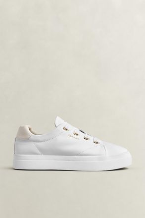 GANT Women Avona Leather Sneakers (37) WHITE
