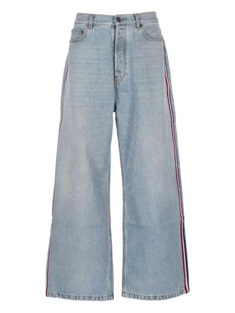 Fiorucci logo-patch jeans - men - Cotton - 30 - Blue