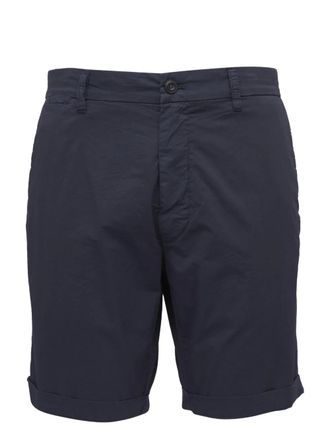 Mason's logo-patch shorts - men - Elastane/Cotton - 32 - Blue