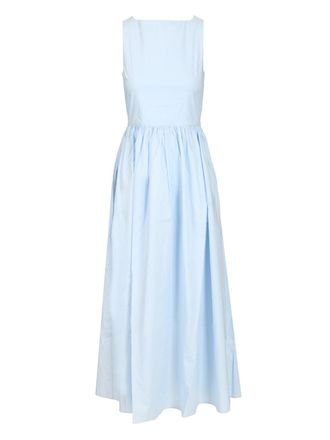 Matteau Tie-Back Midi Dress Abiti Light Blue-Donna