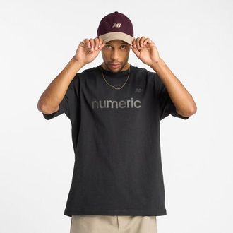 New Balance Uomo Numeric Cotton T-Shirt in Nero, Cotone, Taglia S