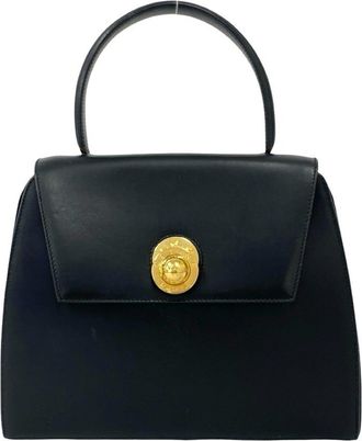 Celine Black Leather Handbag Tote Bag (Pre-Owned)