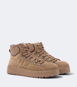 Bogner Botas con cordones Antwerp de ante con borrego