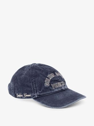 Golden Goose Mens Cotton Hat Blue