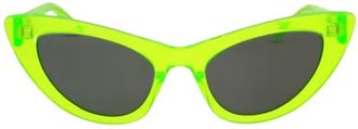 Saint Laurent SL213 Transparent Green Lily Sunglasses