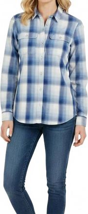 Eddie Bauer Mountain 2.0 Button Up Shirt In Light Blue Plaid