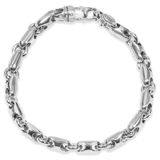 Pompeii3 Mens Round Mariner & Rolo Link 14k Gold (52gram) or Platinum (83gram) 7mm Bracelet 8.5