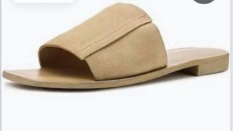 Free People Womens Verona Slide Sandal In Oiled Sun Butter Suede