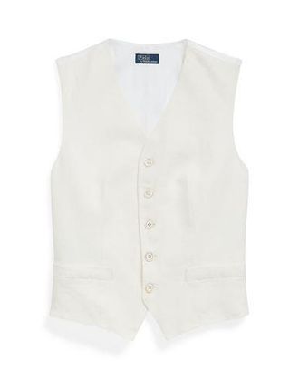 Ralph Lauren LINEN-FRONT VEST