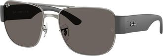 Ray-Ban Dark Grey Square Unisex Sunglasses RB3756 004/B1 56