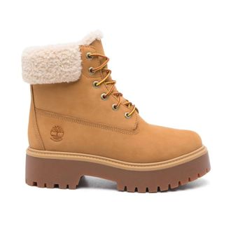 Timberland Beige Su&egrave;de Waterdichte Enkellaarzen - Dames - Winterlaarzen - Beige - 36 EU - Su&egrave;de - Schoenen