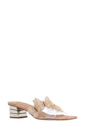 J. Reneé Cybel Slide Sandal in Clear/Natural/Gold at Nordstrom, Size 6.5