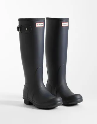 Hunter Original - Stivali da pioggia alti blu navy