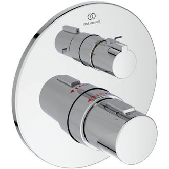 Ideal Standard - Ceratherm T100 Miscelatore termostatico ad incasso individuale con deviatore per vasca/doccia, Cromato - Ideal