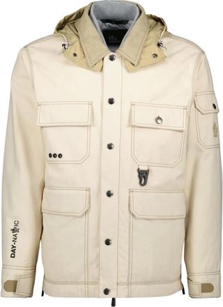 Moncler Katoenen Kelpius Beige Jas - Heren - Zomerjassen - Beige - 3XL - Katoen - Jassen