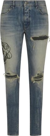 Amiri Hollywood MX1 Jean - Heren - Slim Fit Jeans - Blauw - W32 - Katoen - Jeans
