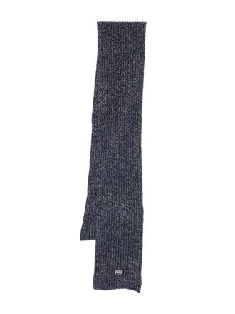 Gianfranco Ferre 2000s knitted scarf - Blue