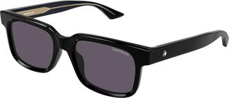 Montblanc MB0383S 005 Mens Sunglasses Black Size 54