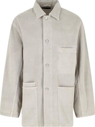 Christophe Lemaire Giacca In Twill Di Cotone